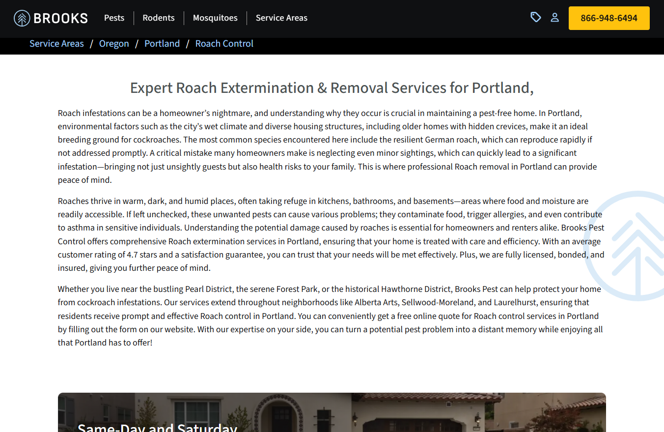 Example of Page Hosted on Clients Platform