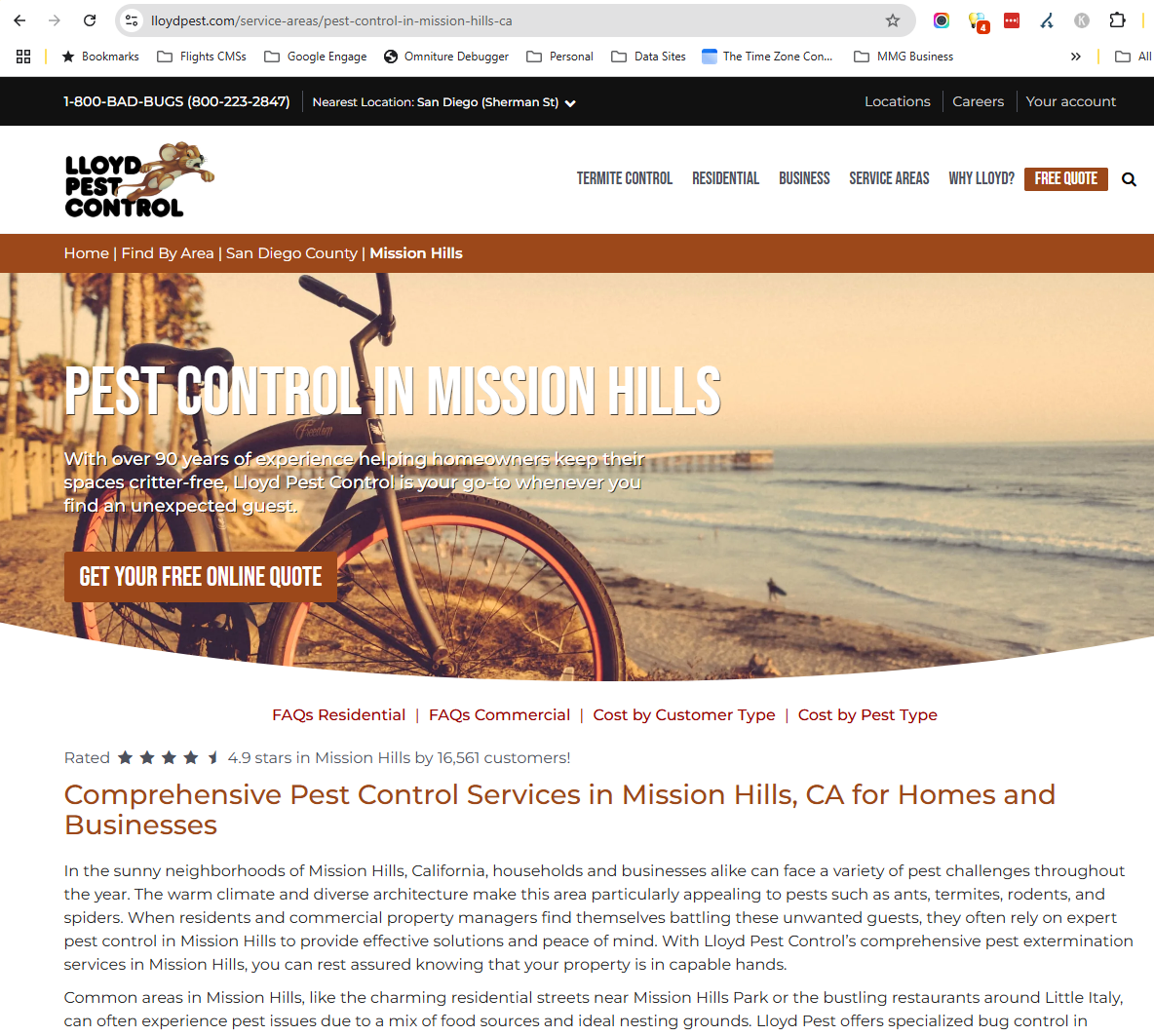 Example of Page Hosted on Client's Platform